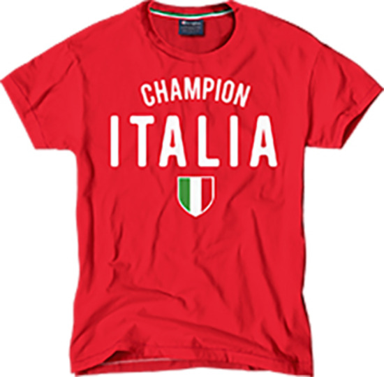 T-Shirt Italia Rosso Adulto
