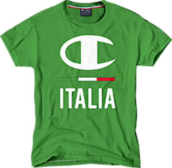 T-Shirt Italia Verde Adulto